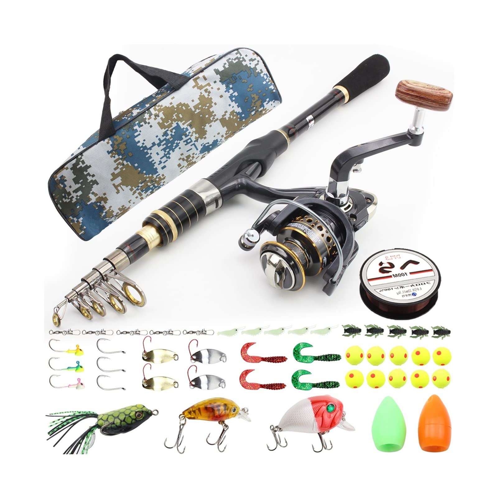 Best Fishing Rod Under 100 – YNWDBY Fishing Pole Ultra-Short Ultra-Hard mini sea Rod Portable ...