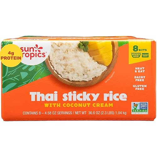 Thai Sticky Rice with Coconut Cream Dessert Kit, Mango Sticky