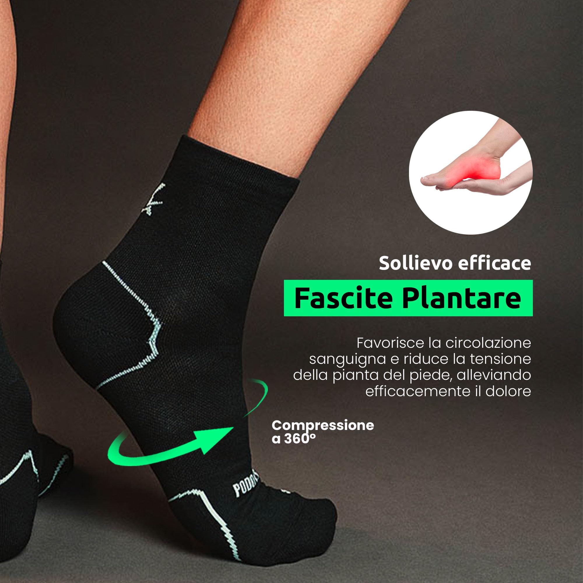 Calzini con Cuscinetti Metatarsali Integrati – Progettati da Podologi – Sollievo dal Dolore da Metatarsalgia, Neuroma di Morton – Alternativa a Plantare Metatarsale