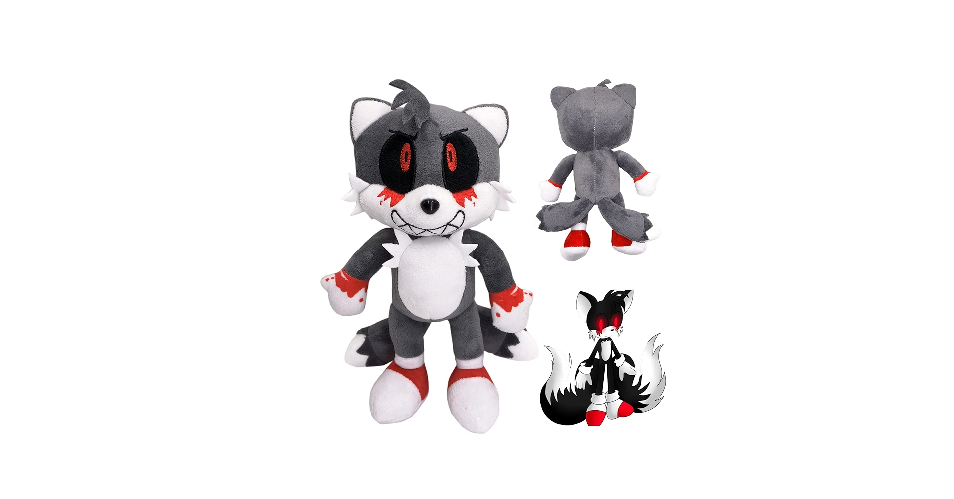 Amazon.co.jp: 11.8インチTails.EXEぬいぐるみ、Sonic.EXEぬいぐるみ