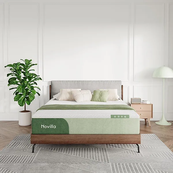 Novilla 12 Inch Queen Mattress Queen Size Memory Foam Mattresses in a Box for Pressure Relief & Cool Sleep Medium Firm Comfortable and Supportive