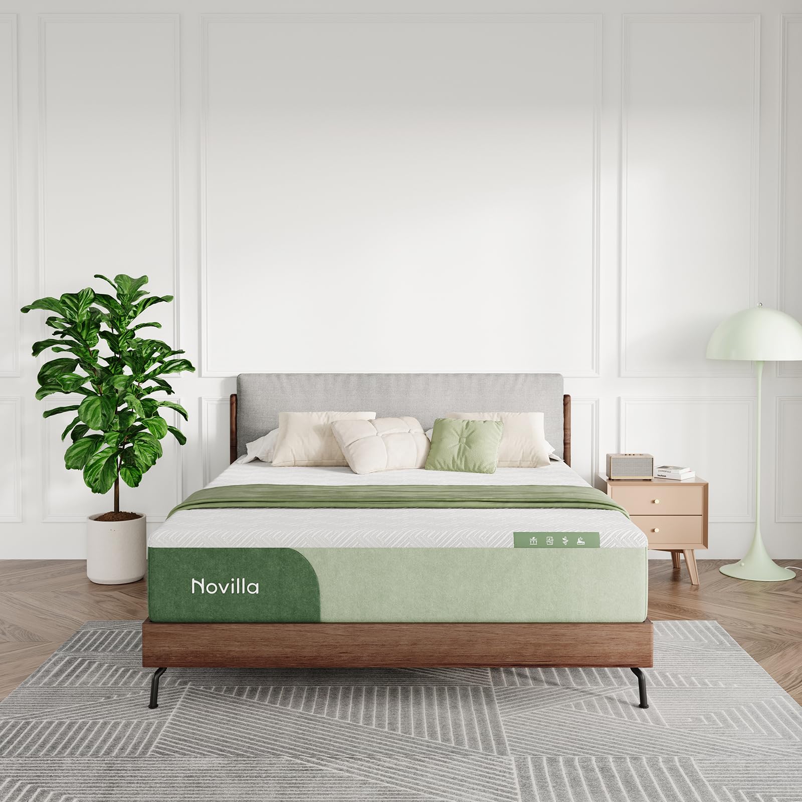 Novilla 12 Inch King Memory Foam Mattress