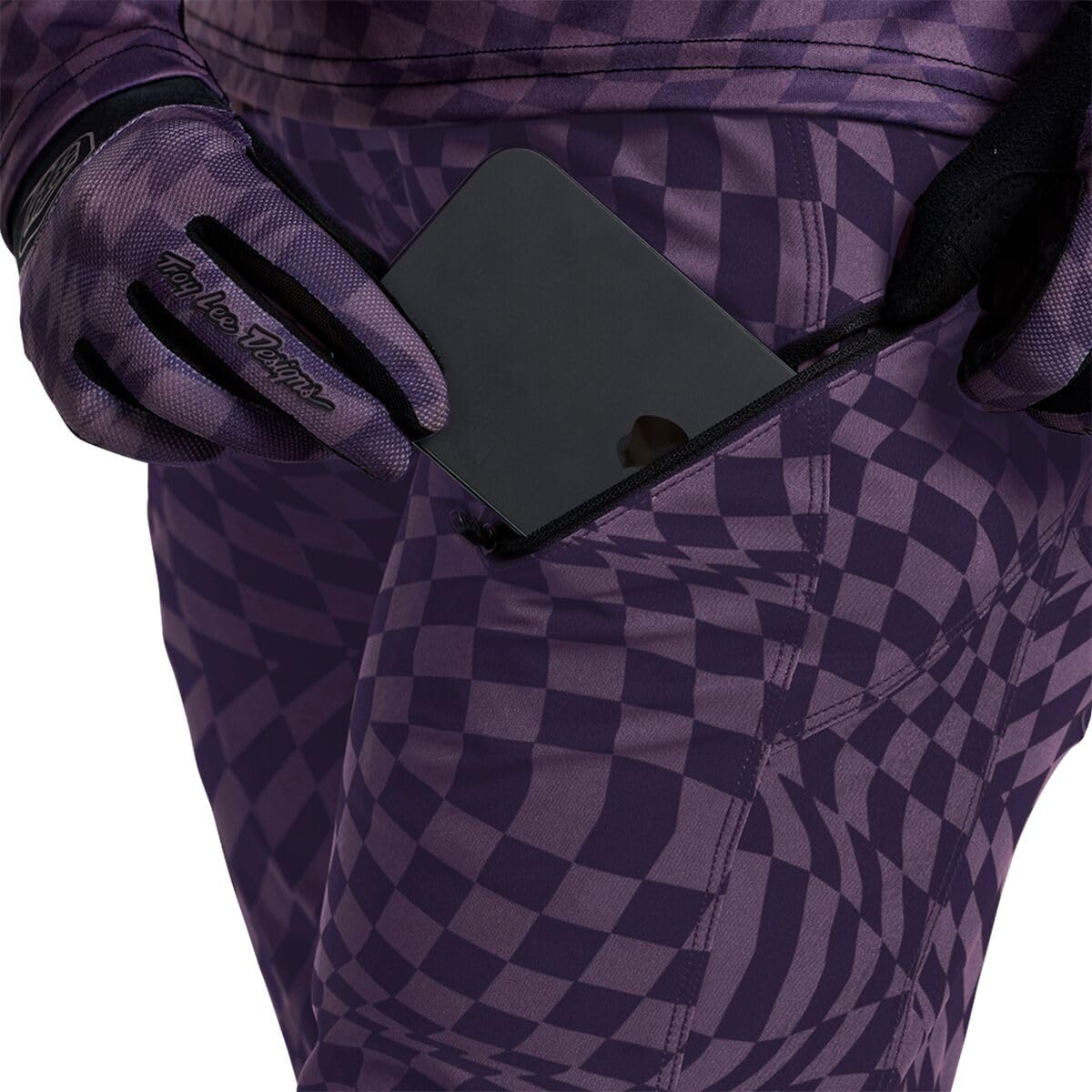 Troy Lee Designs Lilium Pant - Women's, Twisted Checkers Purple, L