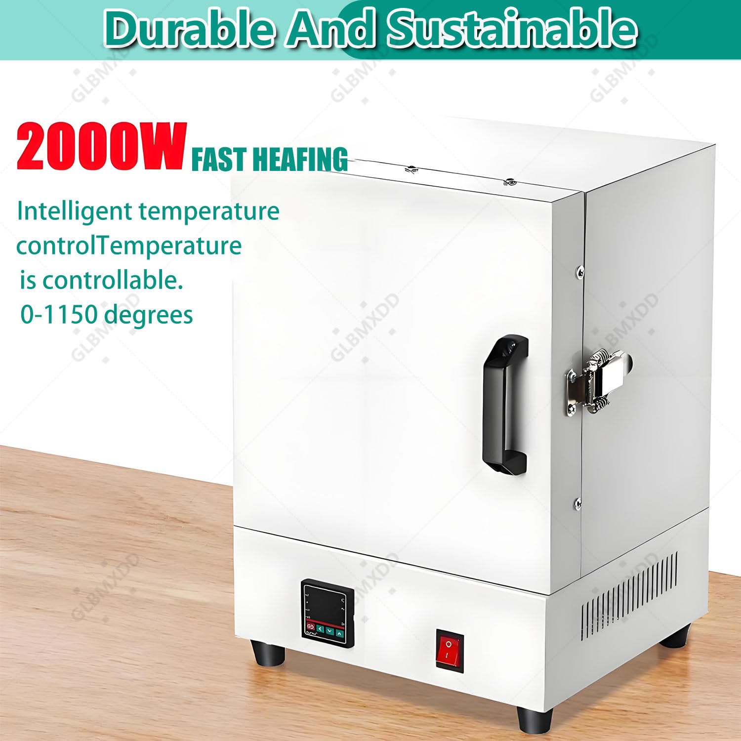 Four électrique de Table Compact de 2000 W, température maximale de 1150 °C pour la Fabrication de Bijoux, la Fonte de métaux, l'émaillage de poterie et Les projets de Bricolage.