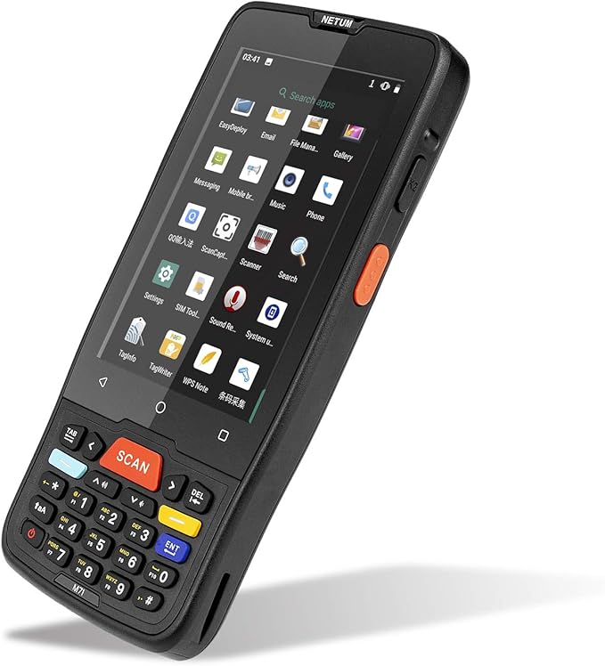NETUM Handheld PDA Android Terminal 2D Barcode Scanner LCD 4 inch Touch Screen with WiFi 4G
