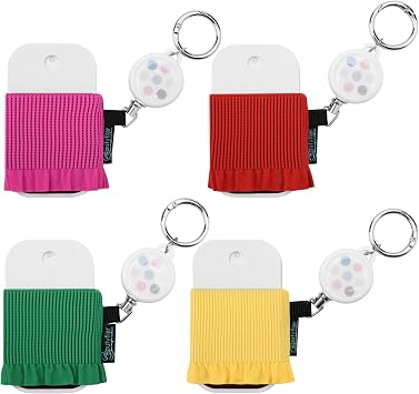 Beautyflier 4pcs Elastic Holder Sleeve for Touchland Power Mist Hand Sanitizer Spray, Cute Hand Sanitizer Holder for Gentle Mist, Glow Mist and Power Mist 1FL OZ, Best Gift for All Ages