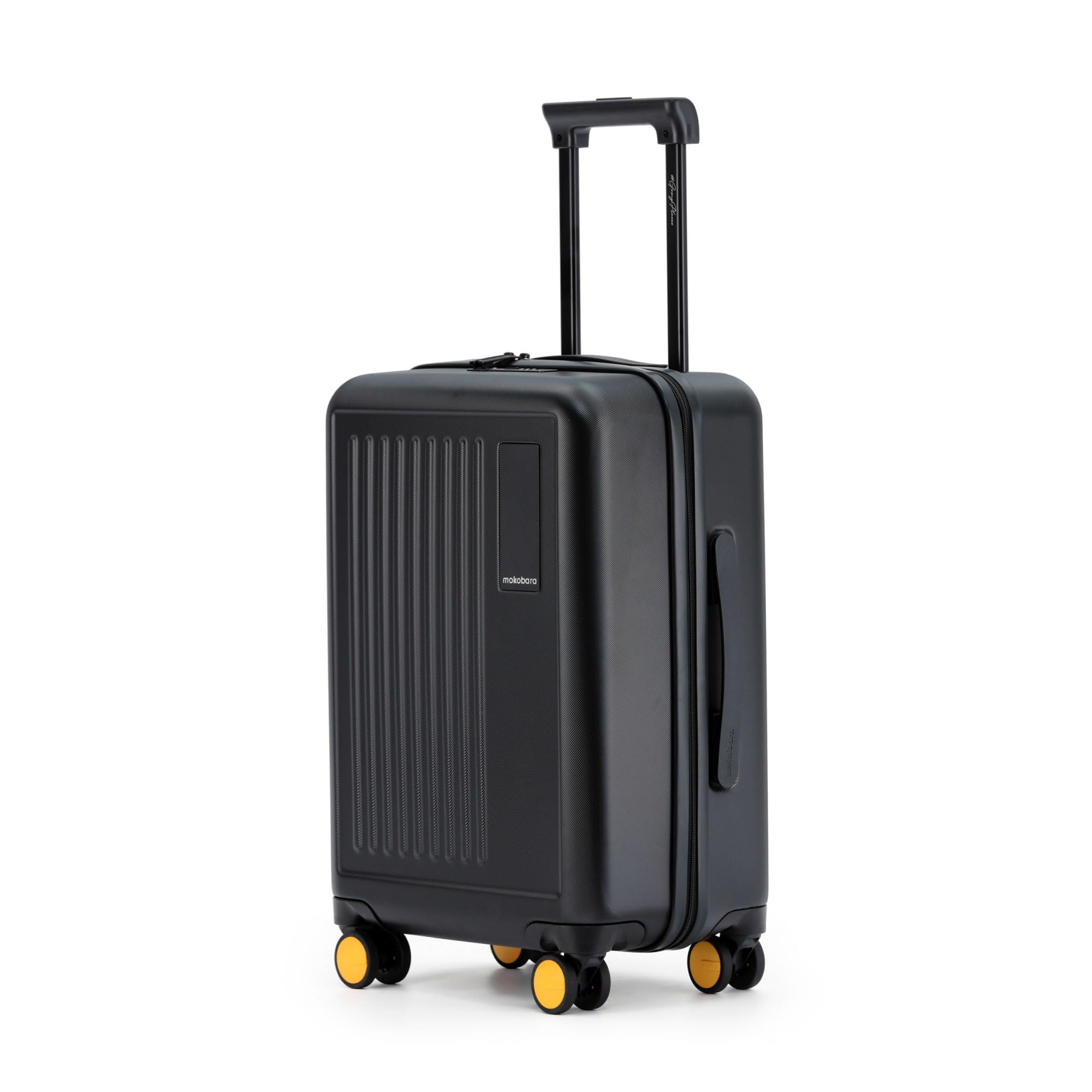 MOKOBARATransit Cabin Luggage | 40 Liters Capacity & Durable Polycarbonate Hardshell | Silent Hinomoto Wheels & TSA Lock | Carry-On Suitcase for Travel | Black | Money Moves 2.0