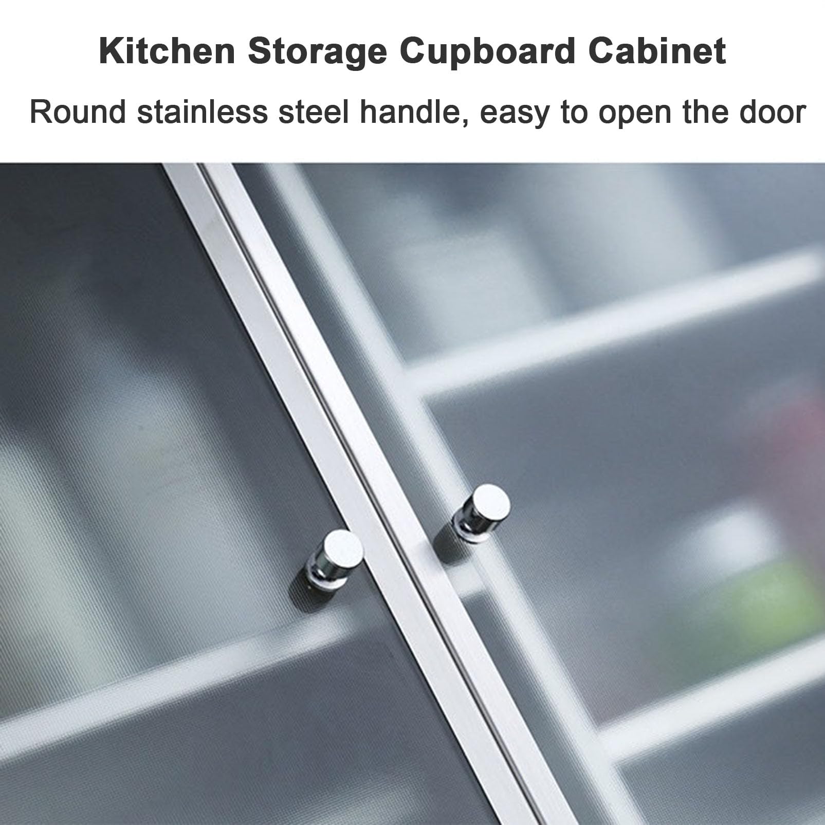 Armoire Murale en Acier Inoxydable, Organisateur Peu encombrant pour Placard de Cuisine avec étagères réglables, Armoire à Pharmacie de Salle de Bain avec Portes vitrées