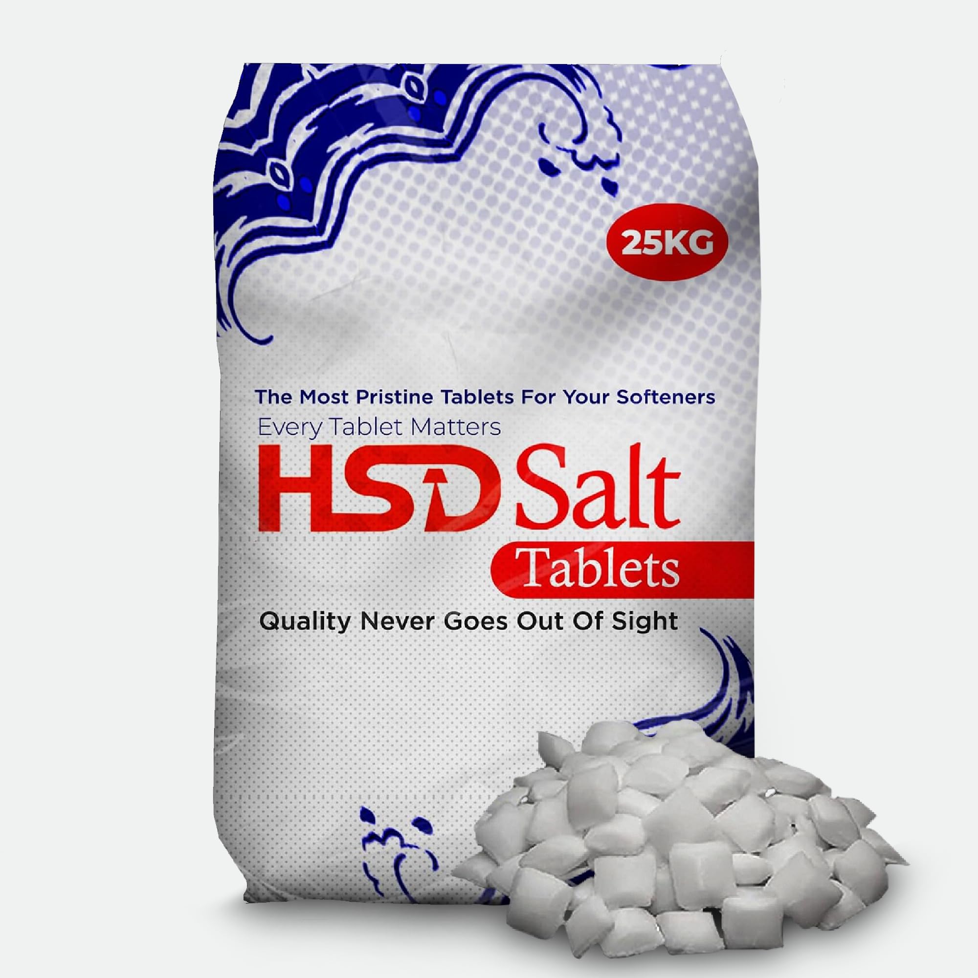 – HSD salt tablets 25kg, water softener salt tablets 25kg | Compatible to All salt tablet | Food Grade 100% Genuine British HSD tablet Of Premium Quality 1 pack