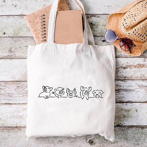 Miniatura 3 de XYANFA Bolsa de maquillaje de cerdos, regalo para amantes de los animales, bolsa con cremallera, regalo para granjero de cerdos, regalos para