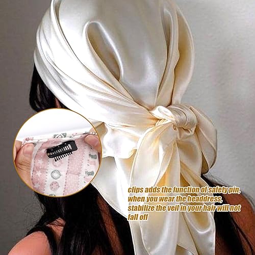 Miniatura 7 de 8 pinzas para el cabello con pasador de seguridad, extensiones de cabello con clip para asegurar la peluca sin coser, pinzas para el cabello para