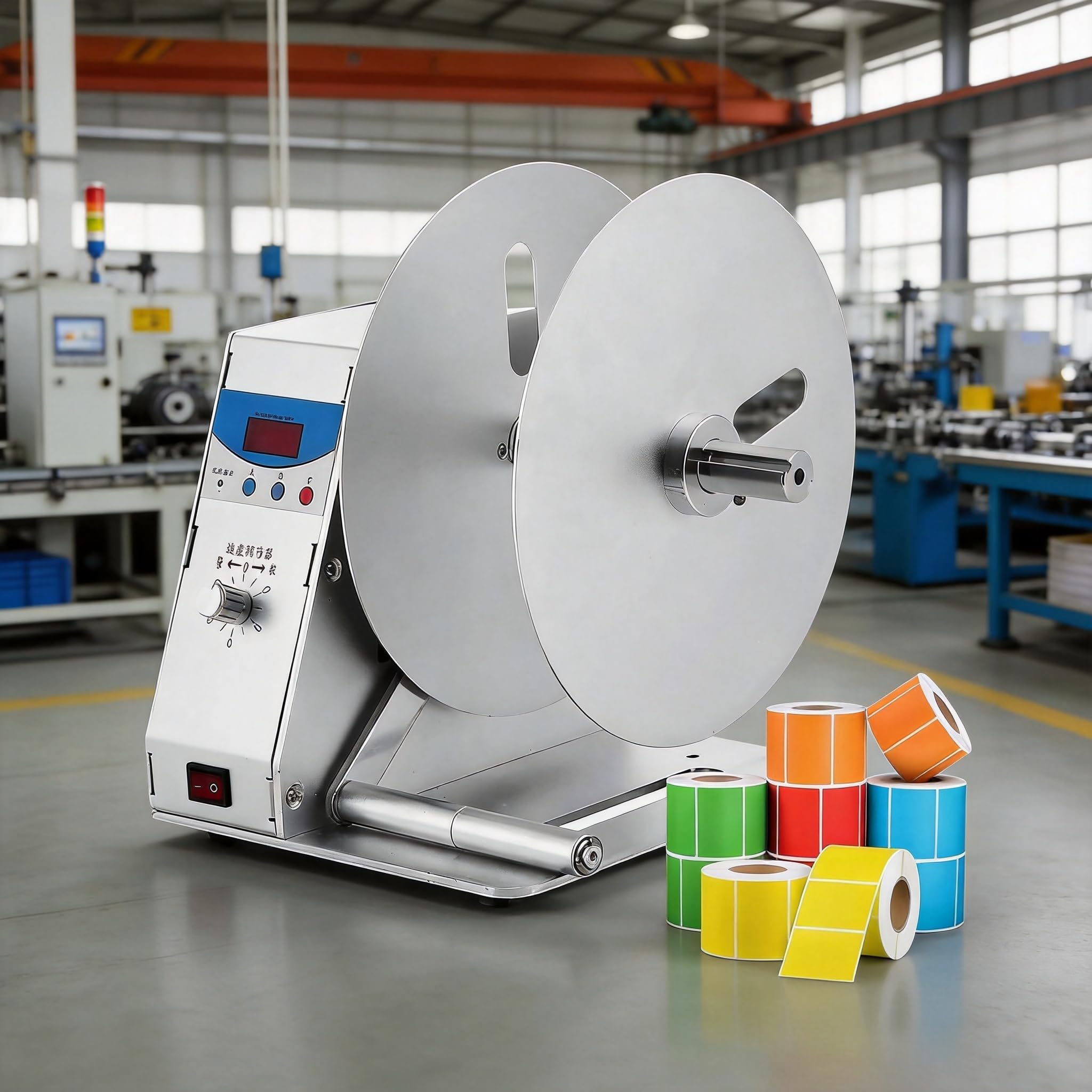 MYFTNP Label Rewinding Machine, Automatic Label Rewinder Machine, Speed: 12-50 Rpm, Rewind Diameter: 218 Mm, Width: 115 Mm, Available Core Diameter: 25/40/75 Mm, for E-commerce and Logistics
