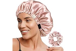 Satin Bonnet Silk Bonnet Adjustable Hair Bonnet for Sleeping Hair Bonnets for...