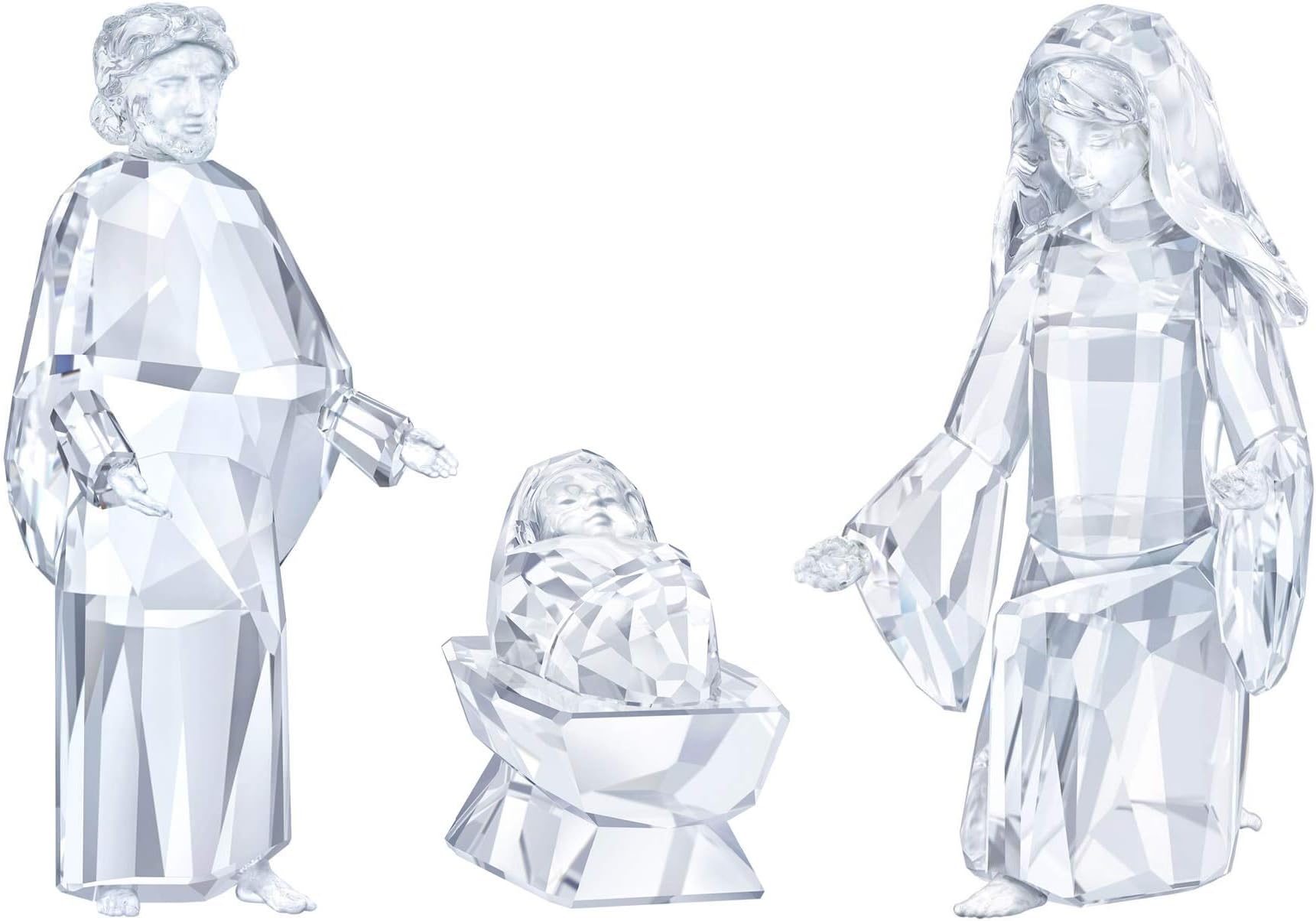 SWAROVSKI Crystal Set of 3 Nativity Scene - Joseph (#5223602), Mary (#5223603), and Baby Jesus (#5223604)