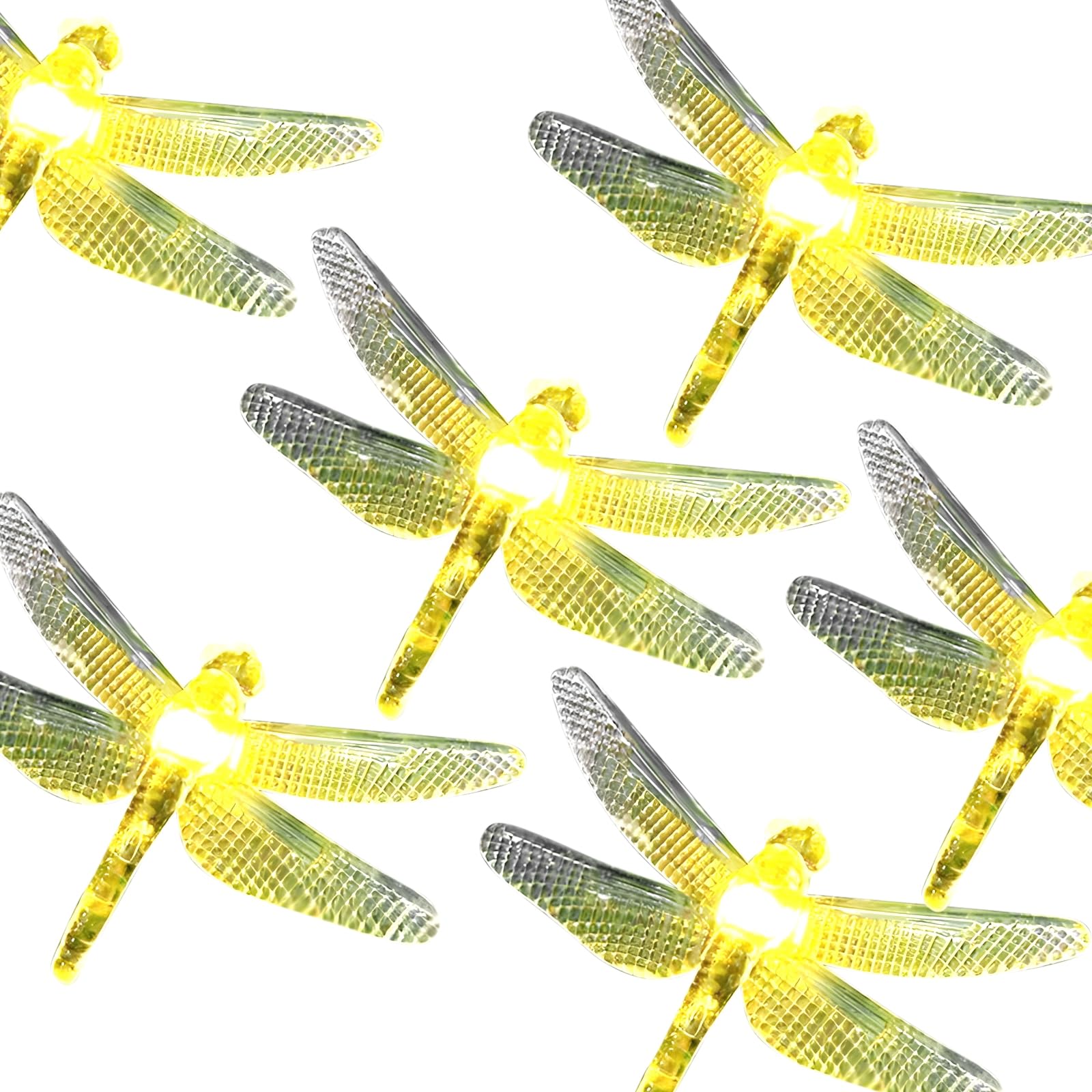 Dragonfly łańcuch świetlny LED, 80 diod LED, zewnętrzne dekoracje tarasowe, zasilane przez USB, odporne na warunki atmosferyczne, certyfikat CE i FCC