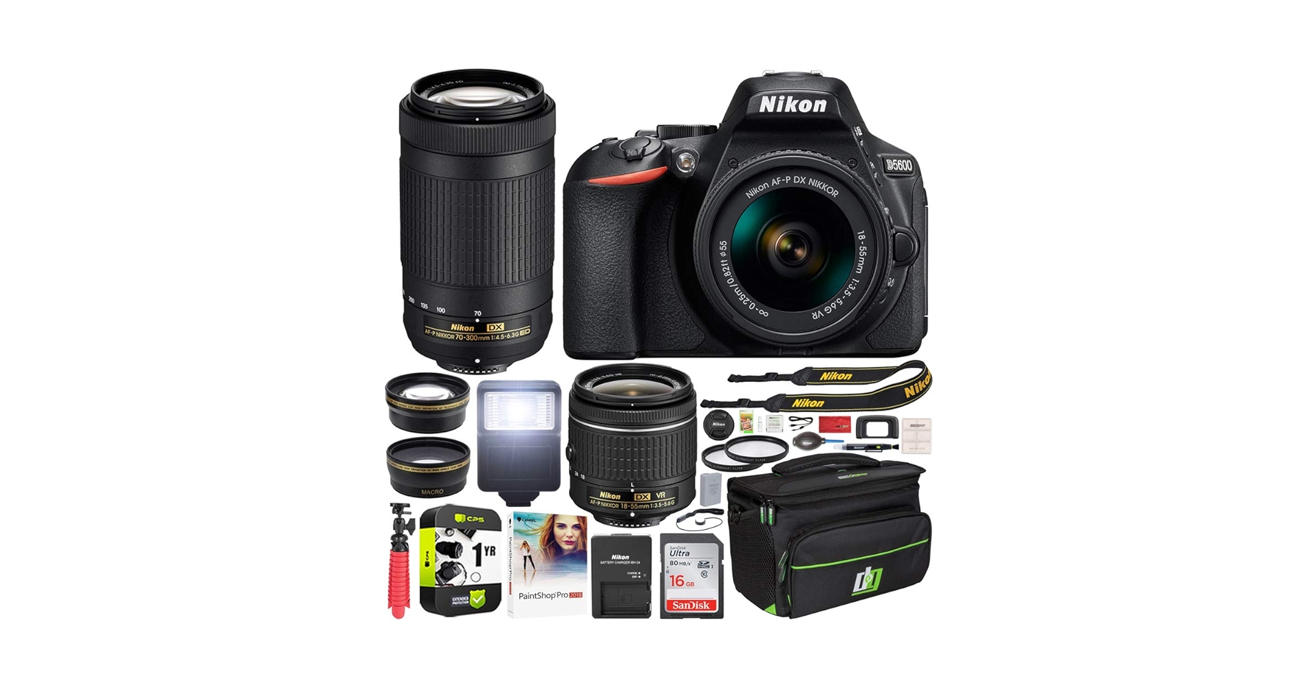 Amazon.com: Nikon D5600 DSLR Wi-Fi Digital SLR Camera with