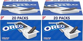 Handi-Snacks OREO Cookie Sticks 'N Creme Dip Snack Packs, 20 Snack Packs (Pack of 2)