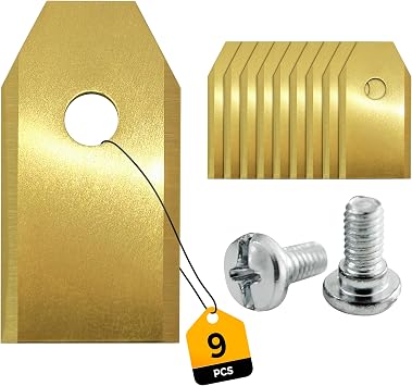 Replacement Robot Mower Blades, Compatible with Hu-sqvarna Auto-Mower, Gardena, Segway Navimow Robotic Mower 9PCS