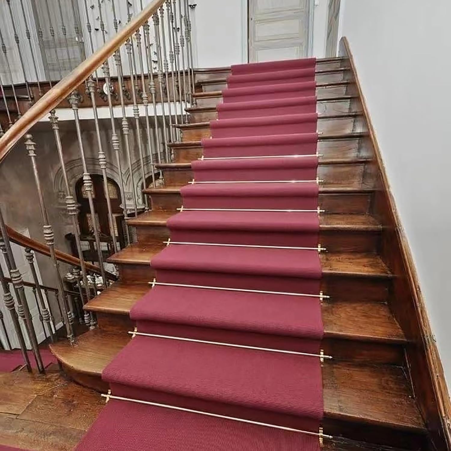 Brass Stair Rods for Carpet Runners, Antique Stairs Rug Runner Rods, Stair Tubular Rod to Secure Stairs Carpet(1pc,32in(81cm))