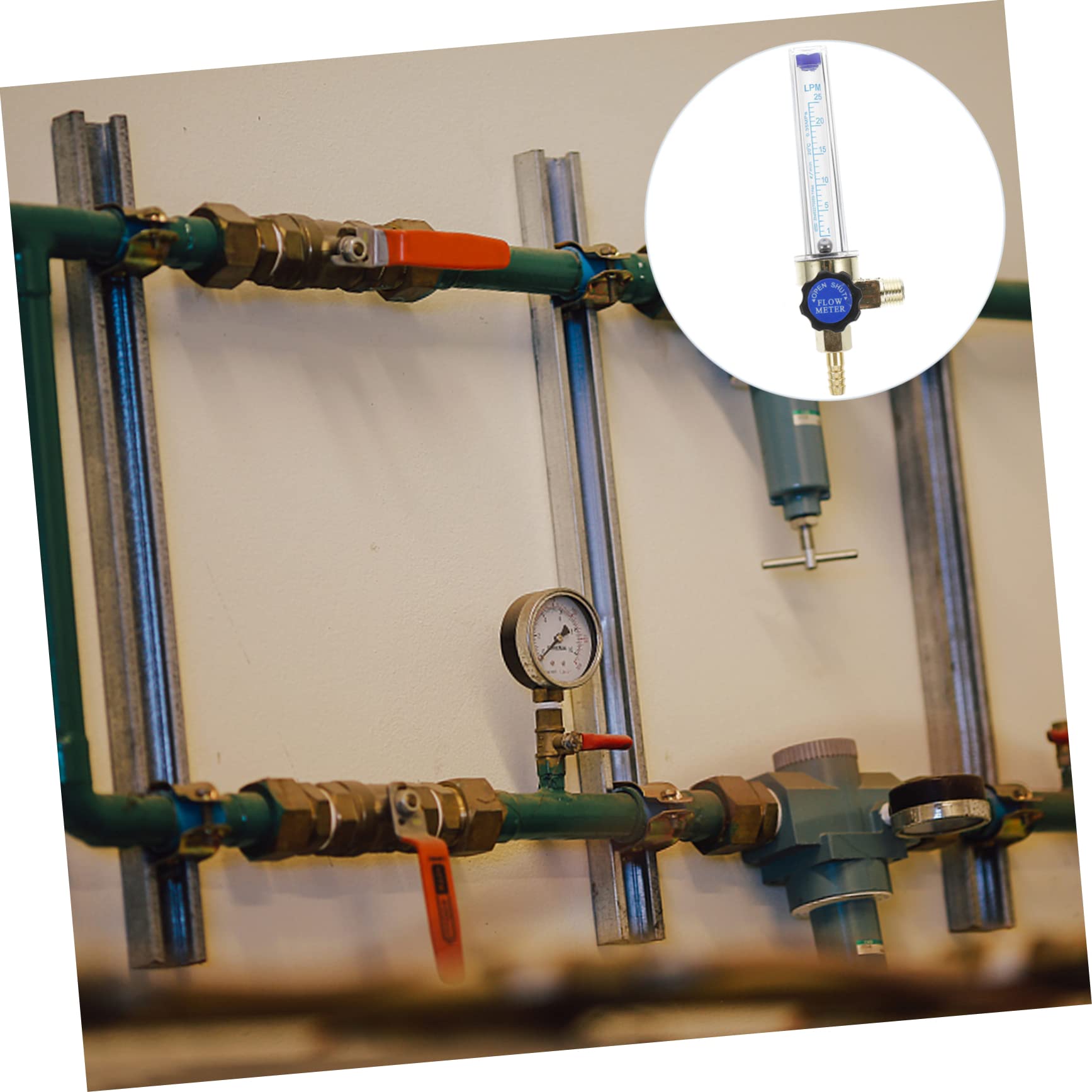 BELLIFFY Argon Flow Regulator Hose Welding Gas Regulator 0.15mpa Range Sturdy Material for Co2 Argon