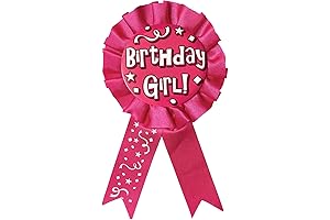 Beistle Birthday Girl! Award Ribbon for Kids - Pack of 6