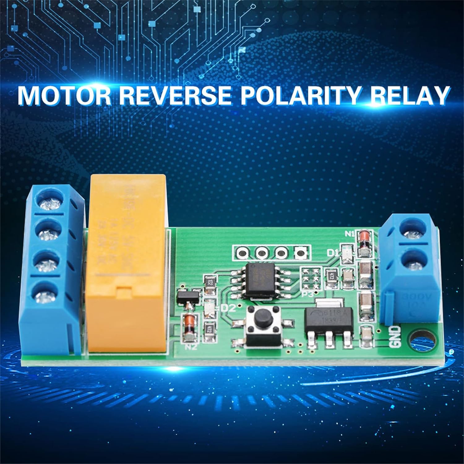 DC 5-12V Motor Reverse Polarity Relay Module Adjustable Delay Timer Switch for DC Motor Reverse Polarity Relay 2A Drive Current