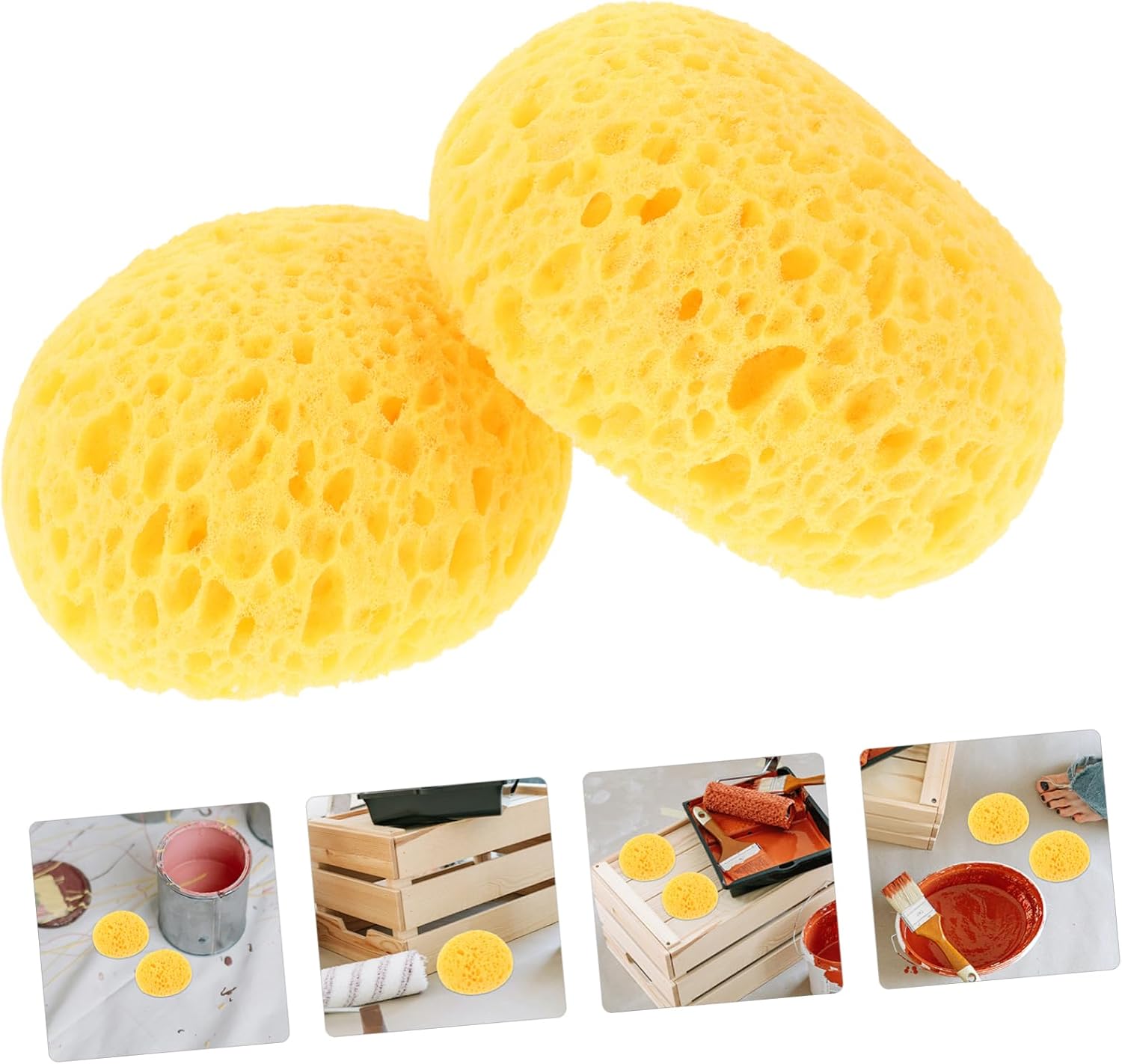 Gadpiparty 2pcs Paint Sponge Wall Sticker Drywall Repair Sponge for Home Decor Ceiling Texture