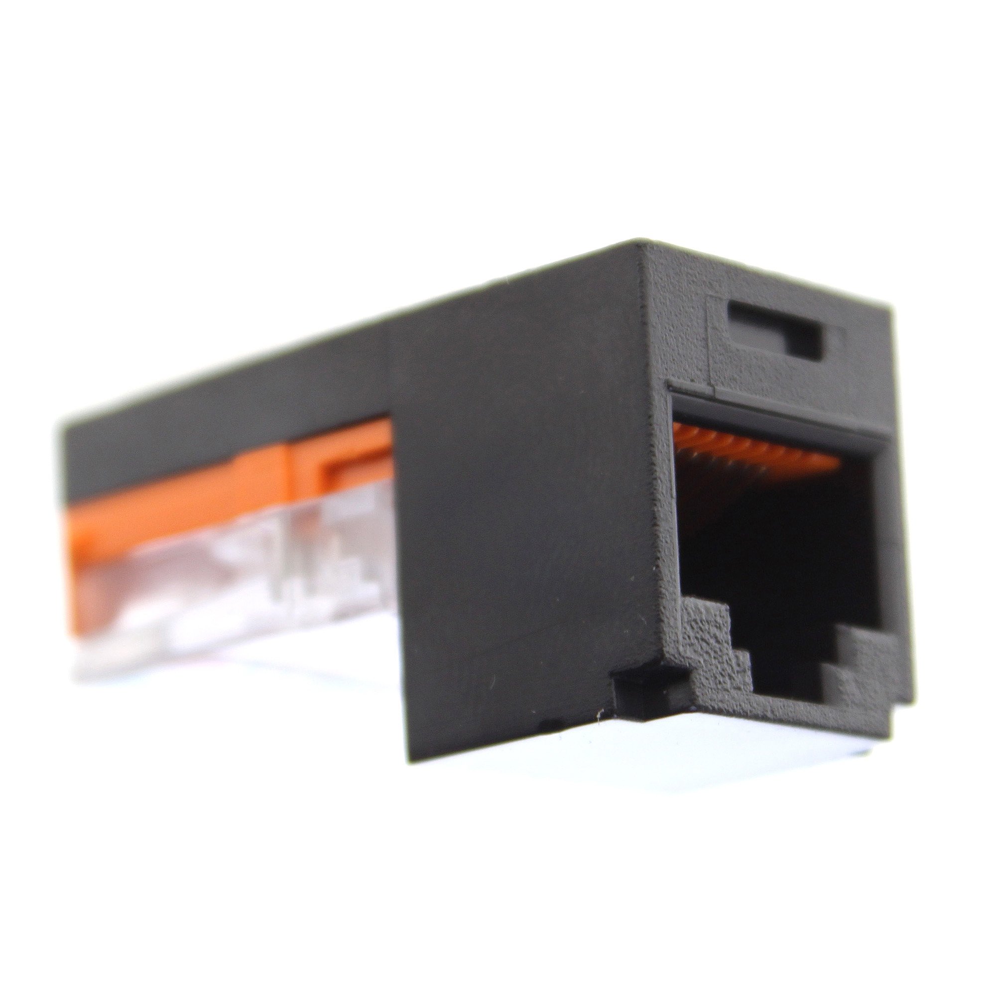 Panduit Mini-Com Cat5/Cat5e Jack Module (T568A/T568B), Black