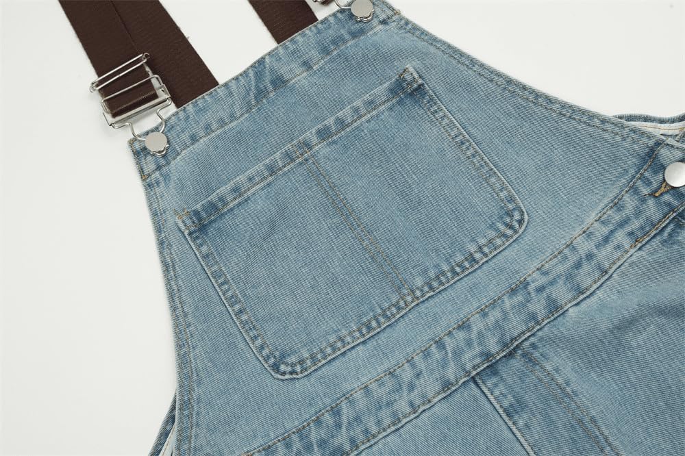 Overalls Men's Loose Straight-leg Long Jumpsuit