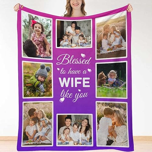 Miniatura 7 de HUGLAZY Regalos para el tío, mantas personalizadas con fotos, regalos para el día del padre, regalos de cumpleaños con fotos, mantas de fotos,