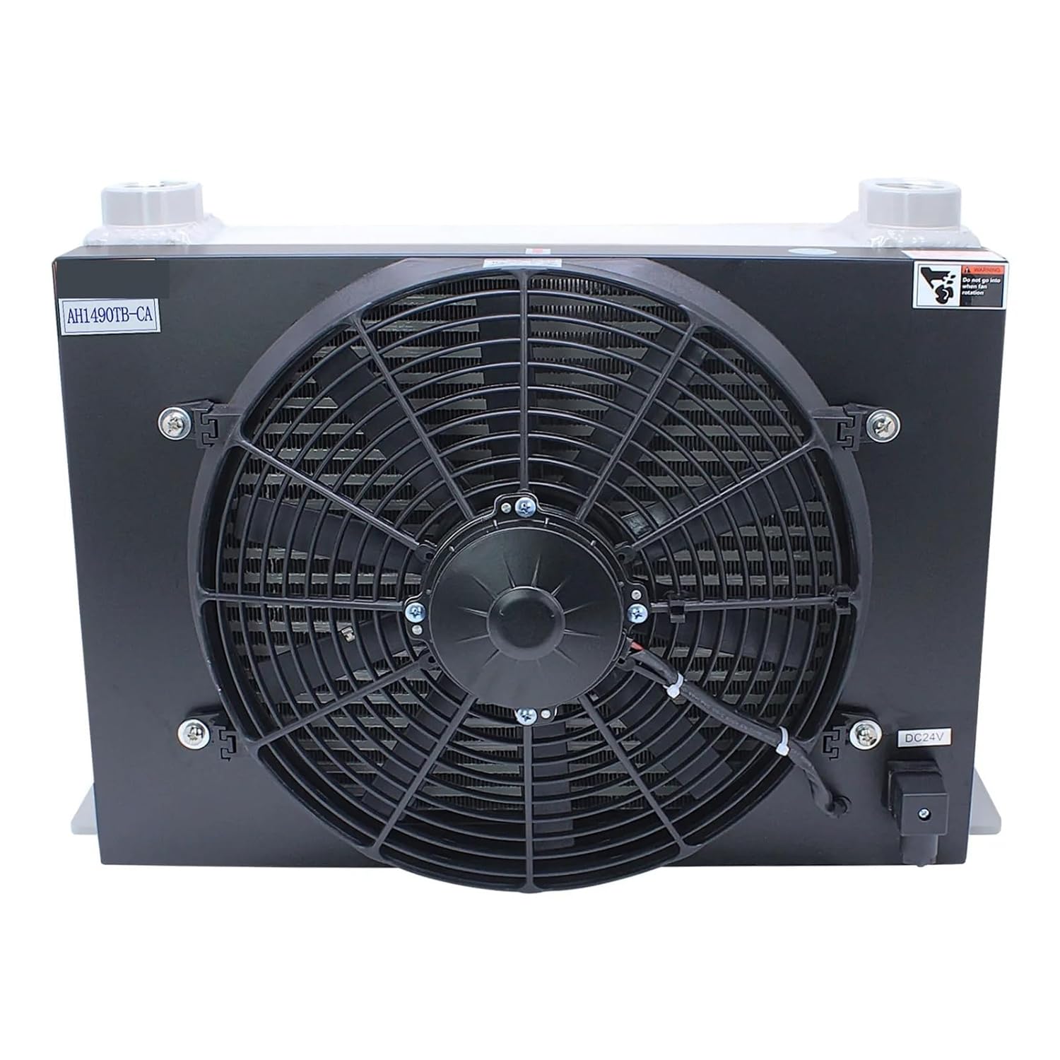 AH1490TB-CA 250L/min Thin Car Cooler Radiator Plate CNC Machine Tool Hydraulic Oil Reduction High Temperature Oil Fan Efficient Shock Absorption(DC12V)