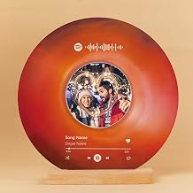 لوحة Spotify مخصصة مع صورة - سجل الفينيل الملونة مع صور هدايا شخصية لصديقة صديقها، أفكار هدايا عيد الميلاد، هدايا عيد الحب المخصصة له أزواجها