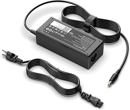 65W 19V Monitor Power Adapter Compatible with Acer SB220Q SB240Y R240HY | 3.42A Output, 5.5x1.7mm DC Tip, 8.86FT Cable, Compatible with S240HL G246HL S271HL, External Power Supply