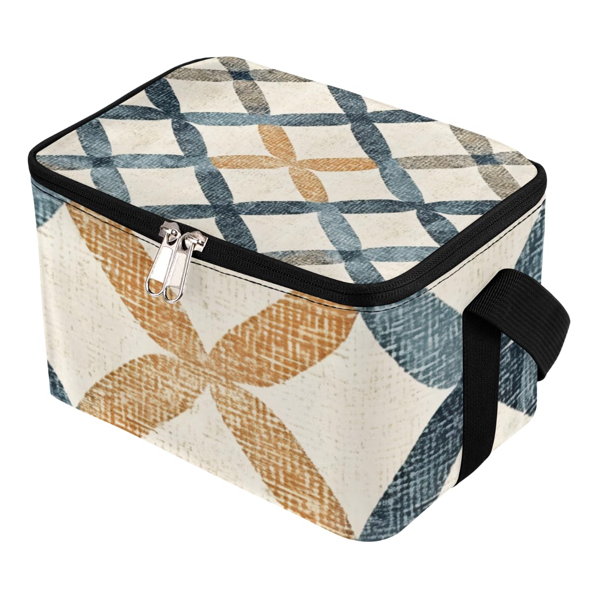 Lunch Bags for Women Men 9 Cans,Abstract Texture Hot & Cold Food Delivery Bag Insulated Grocery Bag Insulated Lunch Box Color Art Cooler Bag for Office Work Picnic Beach