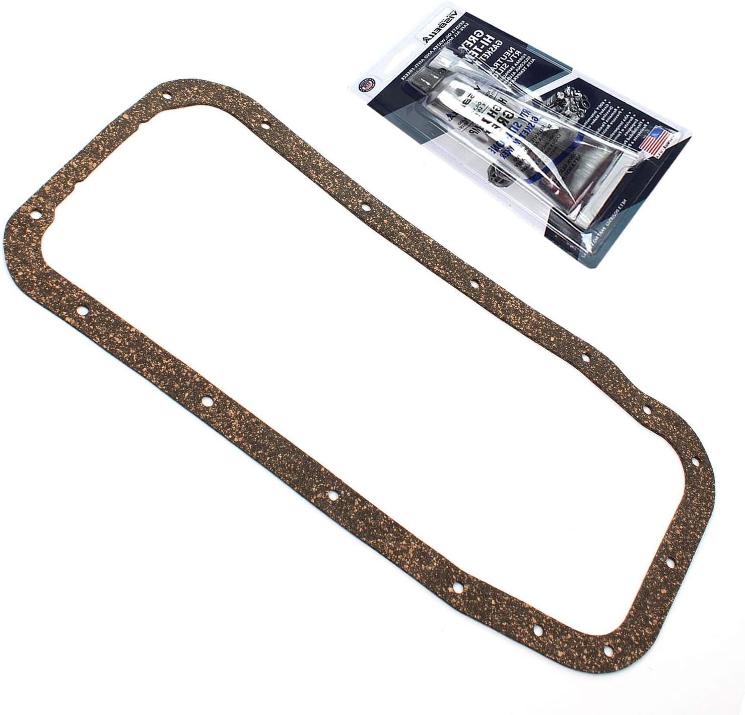 CNS Engine Oil Pan Gasket with Silicone Compatible with 04-09 Chevrolet Aveo AVEO5 1.6L (1598cc/98cid) DOHC L4