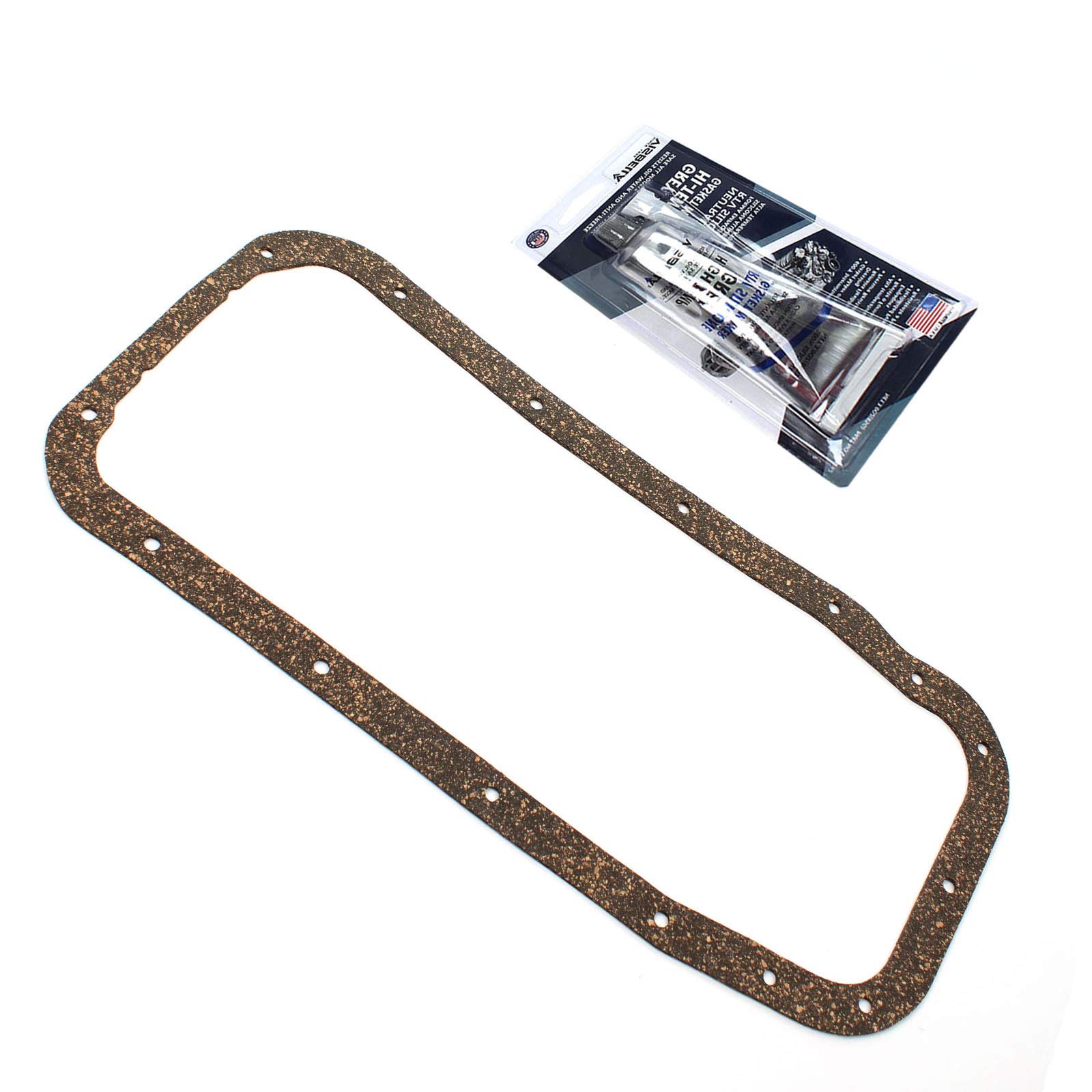 CNS Engine Oil Pan Gasket with Silicone Compatible with 04-09 Chevrolet Aveo AVEO5 1.6L (1598cc/98cid) DOHC L4