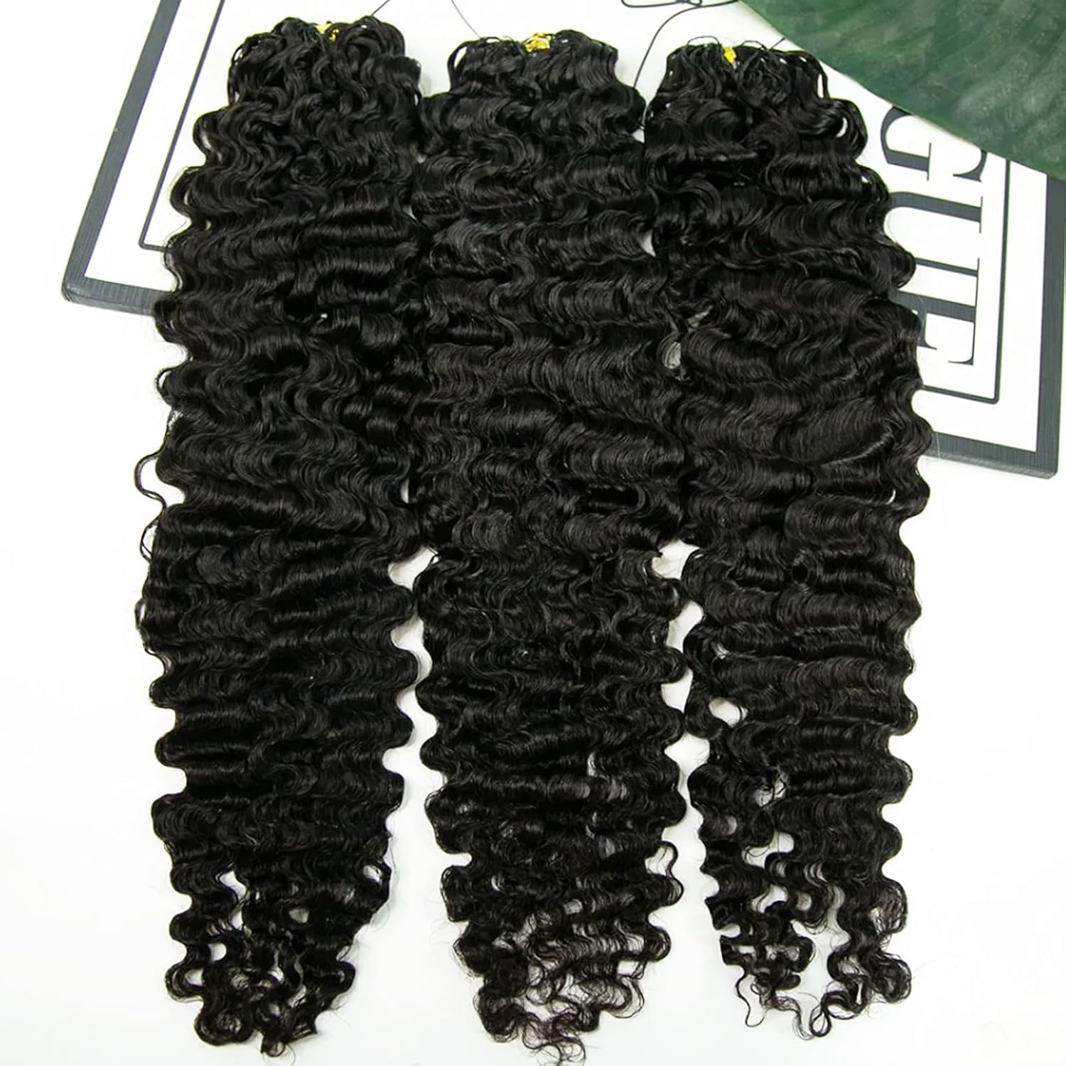 BLG Burmese Water Wave Human Crochet Hair 20 Inch 120g Miracle Knots Feather Crochet Human Hair Extensions for Women Curly Knotless Invisible Human Hair Crochet Bundles Pre-Separated Boho Human Hair