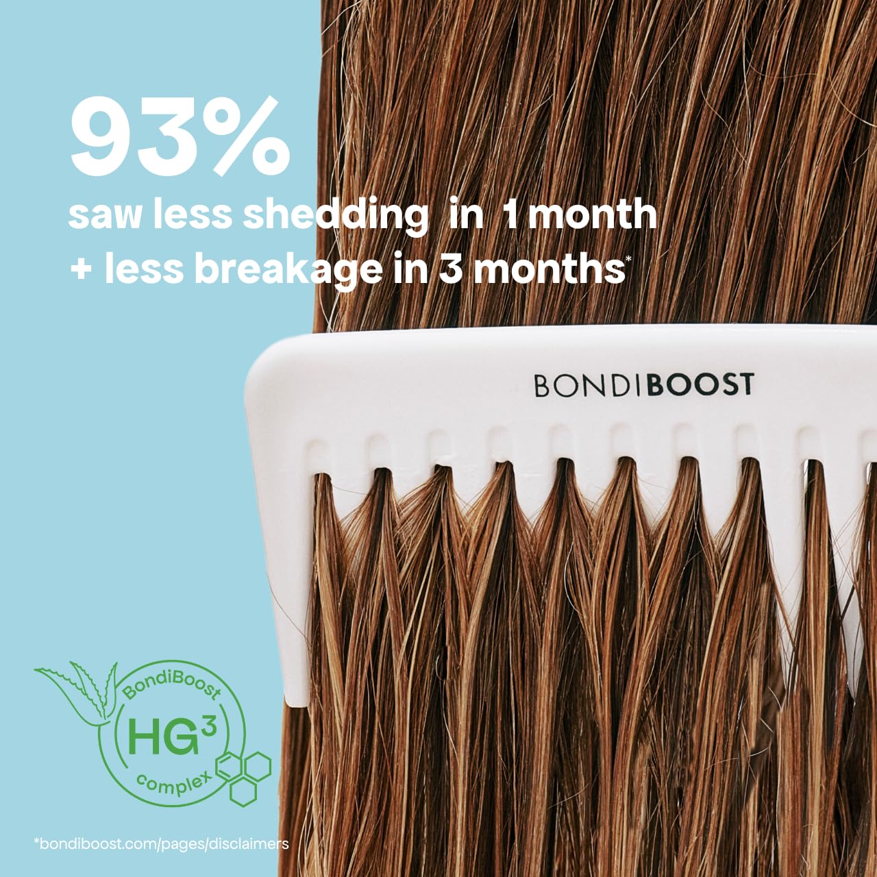 BONDIBOOST HG Anti-Thinning Hair Conditioner [16.90 fl oz] - Hydrating Hair Conditioner with Aloe Vera, Rosemary & Saw Palmetto, Promotes Thicker + Stronger-Looking Hair for Men & Women, Sulfate-Free