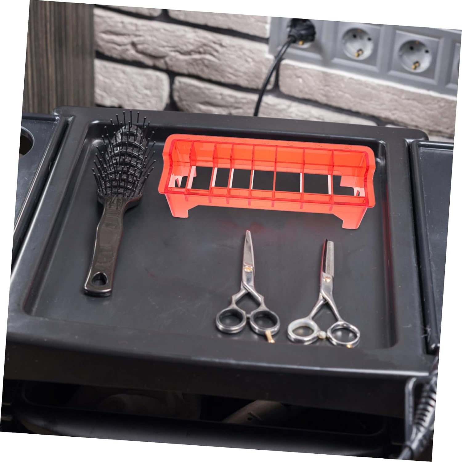 VICASKY Clipper Holder Comb Storage Box Hair Clipper Organizer Barber Supplies Barber Accessories Plastic Material