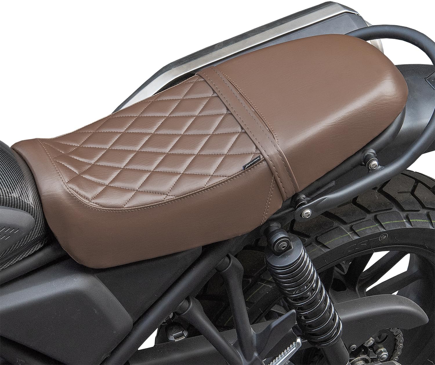 Motorcycle 2-Up Driver Passenger Seat Fit for Honda SCL500 CL500 2023 2024 CL250 CL300 SCL250 SCL300, Leather Front Rear One-Piece Double Complete Saddle Cushion Pillion Pad,Brown