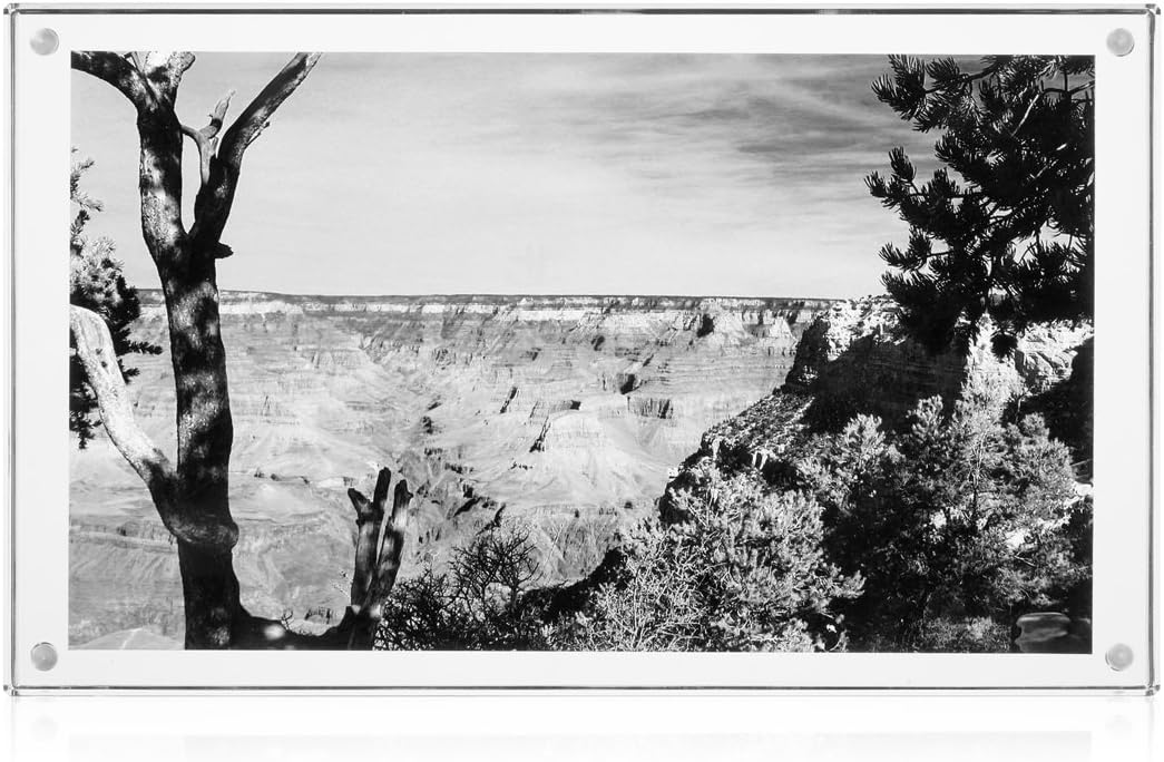 Panoramic Picture Frame - 6" x 10" - or Ribbon Display - Acrylic Block Frame