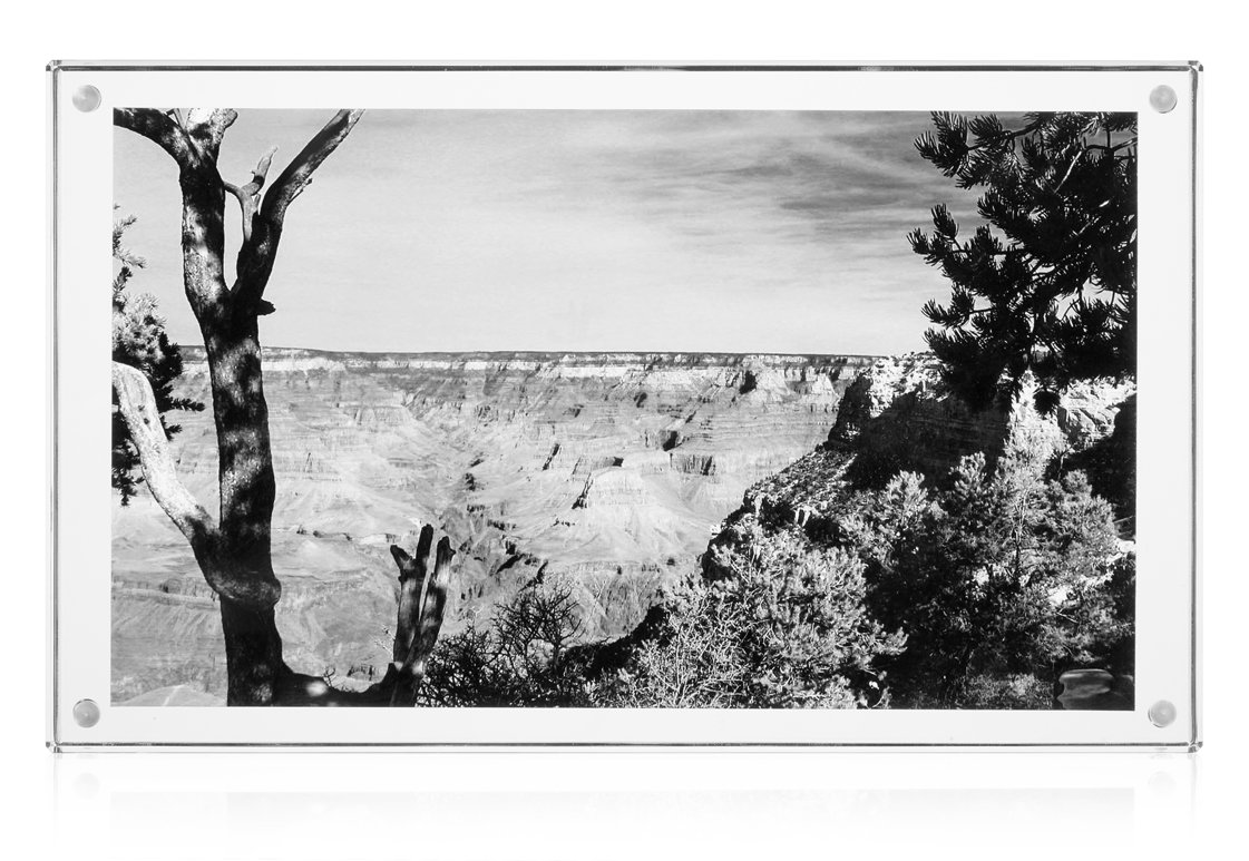 Panoramic Picture Frame - 6" x 10" - or Ribbon Display - Acrylic Block Frame