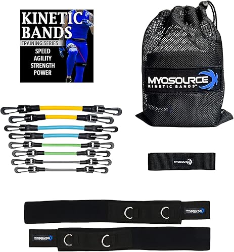 Bandas de resistencia de velocidad y agilidad de piernas - Rendimiento atléticoentrenamiento de fitness para todas las edades - 4 niveles de