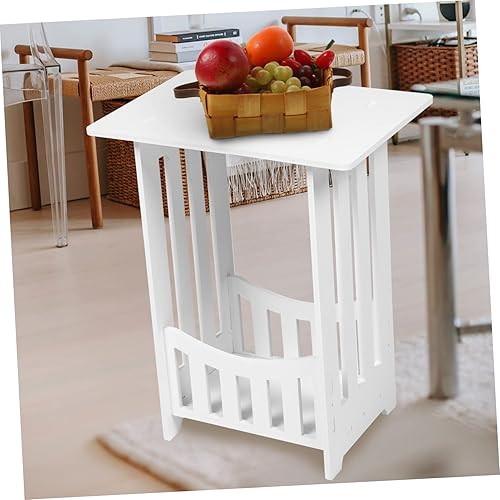 Miniatura 10 de Mesita de noche hueca para sala de estar y dormitorio, mesita de noche versátil con estante abierto mesa auxiliar para decoración del hogar e ideal