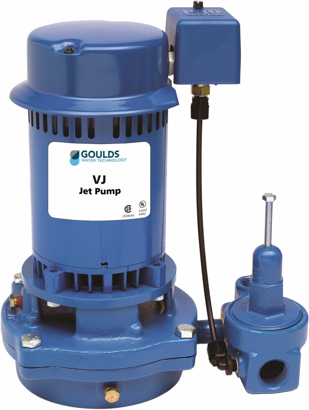 Goulds VJ10 Vertical Deep Water Well Jet Pump, 1 HP, Single Phase, 115/230 V