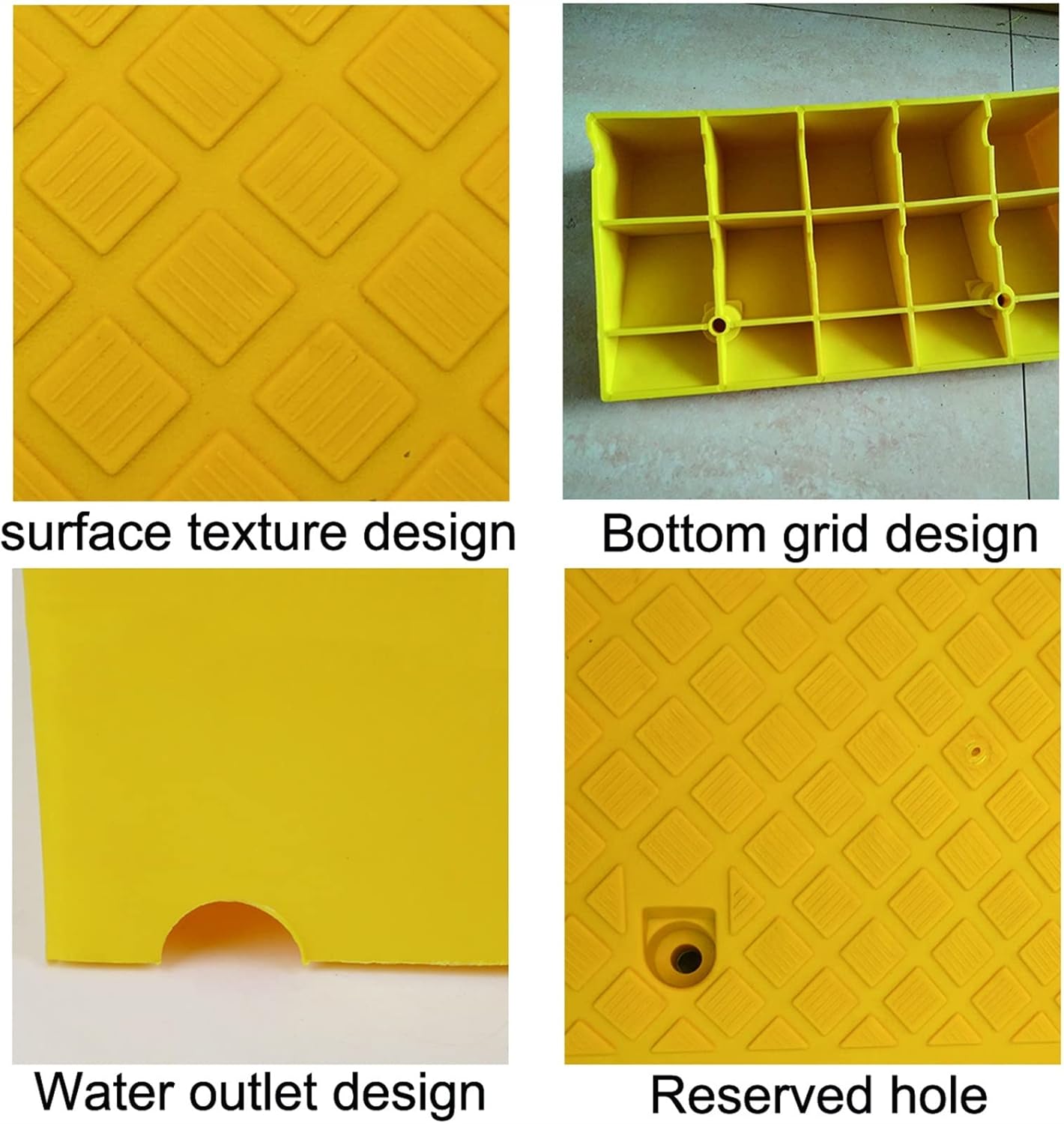 Threshold Ramp,Car Slope Ramp,Driveway Curb Ramps, for Loading Dock, Garage,Warehouse,Driveway,Sidewalk (Color : D, Battery *1 : 50 * 27 * 11cm)
