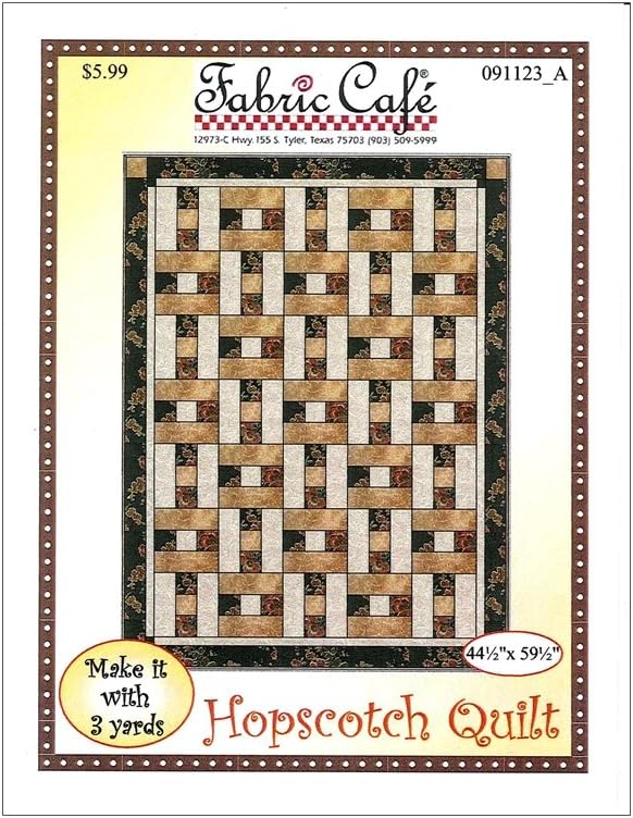 Fabric Cafe Hopscotch 3 Yard Quilt Pattern