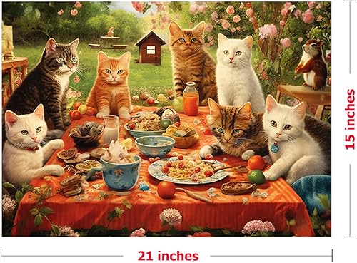 Miniatura 2 de Rompecabezas de 500 piezas para adultos, rompecabezas de 21 x 15 pulgadas, rompecabezas difíciles para adultos desafiantes, picnic perfecto