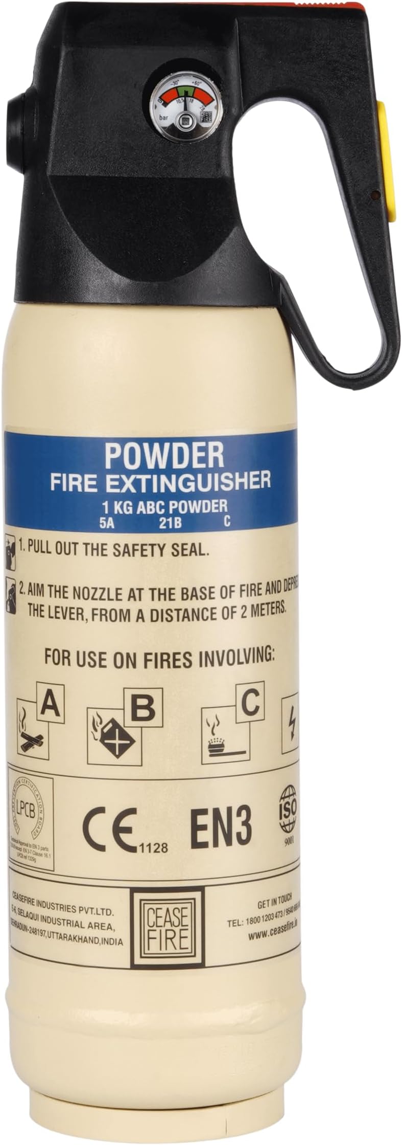 Powder Based Home and Car Fire Extinguisher 1Kg