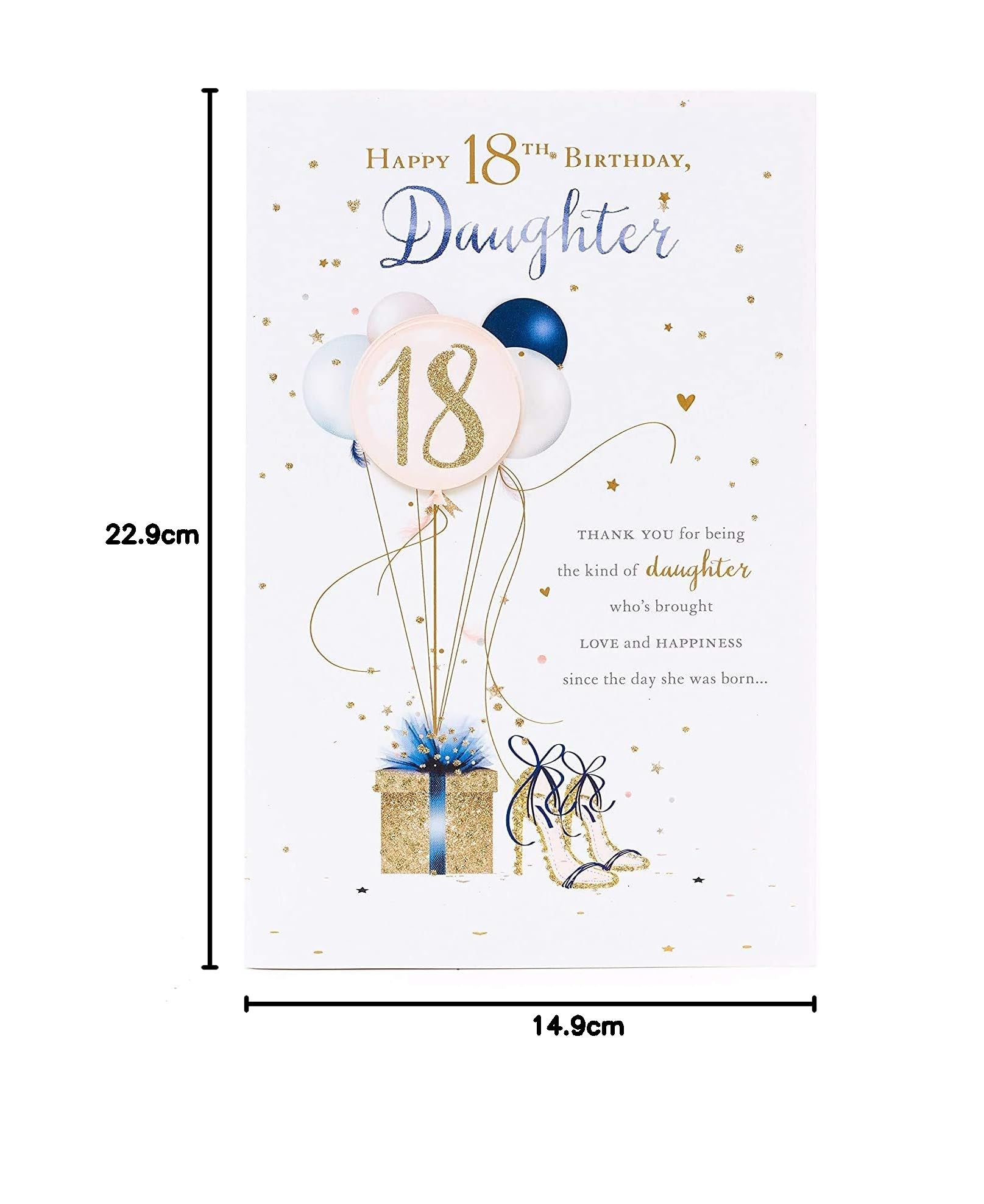 Biglietto Di Auguri Hunts England Per 17° Compleanno Della Figlia - 'To The Best Daughter In The World' - 148x148 Mm Con Busta - 4